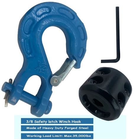 Snapklik Heavy Duty Winch Hook Forged Steel 3 8 Grade 70 Safety