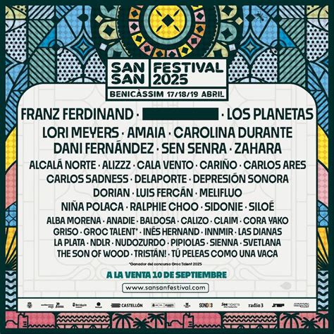 Sansan Festival Cartel Entradas Y Horarios