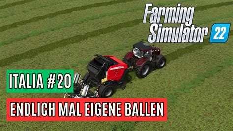 LS22 Italia 20 Eigene Silageballen Pressen Und See Spray Spritze