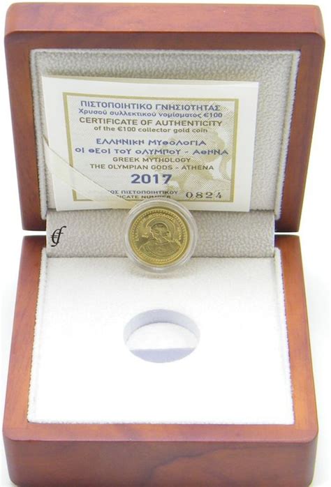 Griechenland Euro Gedenkm Nze Gold Athene Pp Eurofischer