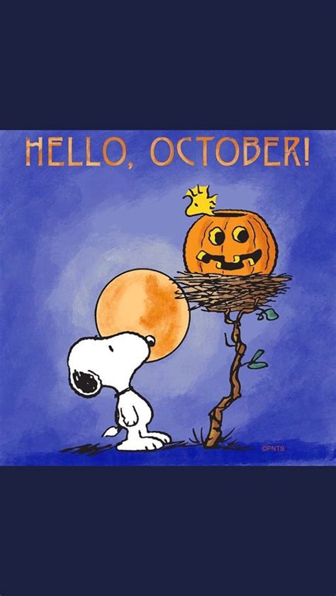 Hello October Snoopy Halloween Snoopy Love Snoopy Pictures