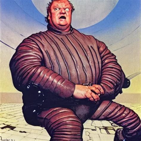 Movie Scene Of Baron Vladimir Harkonnen In Dune By Stable Diffusion