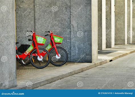 Lime Free Floating Service Bikes Parked Downtown Editorial Stock Photo ...