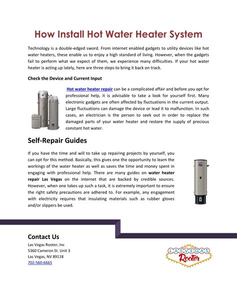 Ppt How Install Hot Water Heater System Powerpoint Presentation Free Download Id7318849