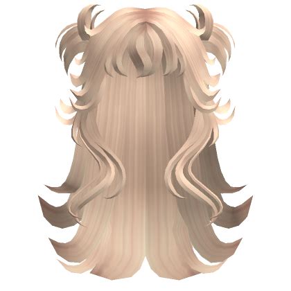 Y K Halfup Pigtails Fluffy Wolf Hair Blonde Roblox Item Rolimon S