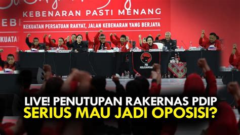 Rakernas Pdip Sambil Menangis Puan Minta Maaf Kepada Rakyat Karena