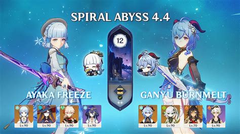 Ayaka Freeze Ganyu Burning Melt Spiral Abyss Genshin Impact