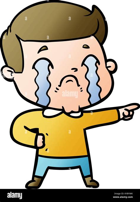 Cartoon Man Crying Stock Vector Image And Art Alamy