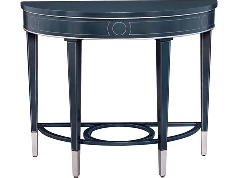 Port Eliot Demilune Wood Milan Lacquer Console Table | PETPE738MLLQ