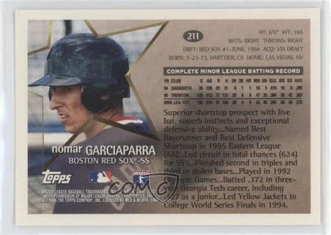 1996 Topps Future Star Nomar Garciaparra 211 EBay