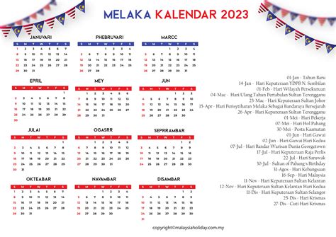 Cuti Umum Melaka 2024 Verla Genovera