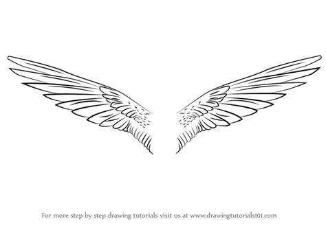 Learn How to Draw Unicorn Wings (Unicorns) Step by Step : Drawing Tutorials