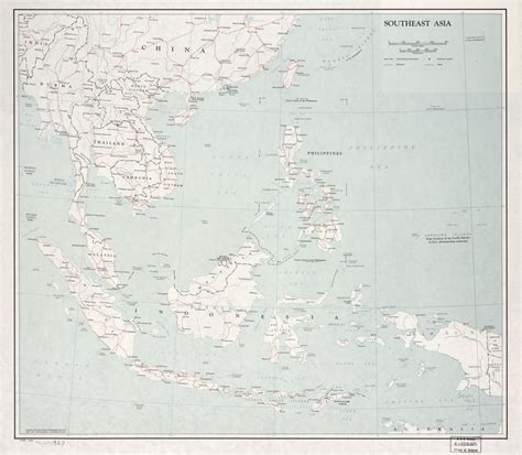 Mapa Pol Tico A Gran Escala Del Sudeste De Asia Con Carreteras