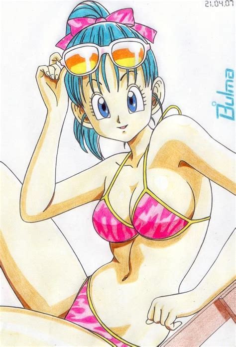 Bulma En La Piscina By Salvamakoto On DeviantArt Dragon Ball Art Goku