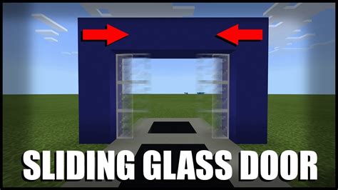 How To Make A Sliding Glass Door In Minecraft Command Block Youtube