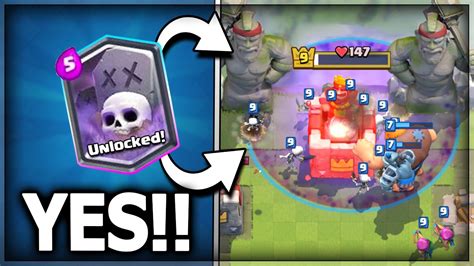 Got The Graveyard Yes Graveyard Is So Good Clash Royale Giant Graveyard Deck Youtube