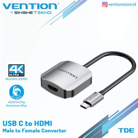 Jual Vention Usb C Type C To Hdmi Display Adapter Converter Tde