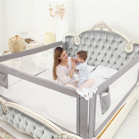 1Pcs Bed Rails for Toddlers 59''/71''/79''(L) Height Adjustable Baby ...