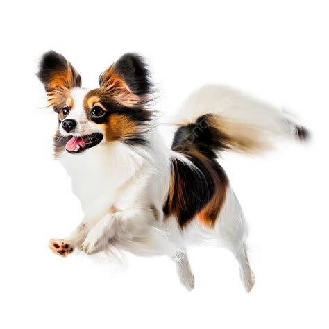 Cavalier King Charles Spaniel Ejecutando Aislado Sobre Fondo Blanco PNG