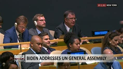 PRESIDENT BIDEN ADDRESSES UN GENERAL ASSEMBLY YouTube