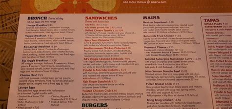 Menu At Lago Lounge Restaurant Rushden