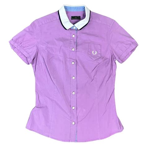 Fred Perry Women S Purple Shirt Depop