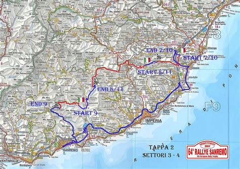 Programma Rally Sanremo 2017 Tabella Tempi Mappe E Cartine Prove