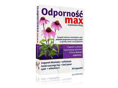 Odporno Max Ulotka Dawkowanie Zastosowanie Interakcje Ktomalek Pl