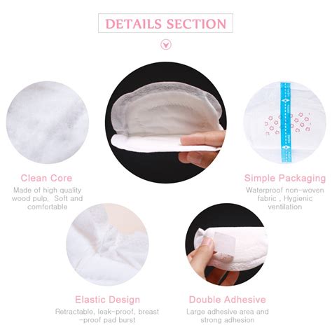 Slaixiu Pieces Breast Pads Nursing Pads Disposa Grandado