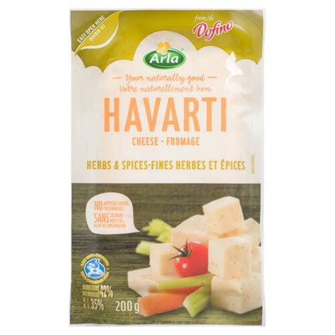 Voilà Online Grocery Delivery Arla Havarti Cheese Herbs And Spice 200 G