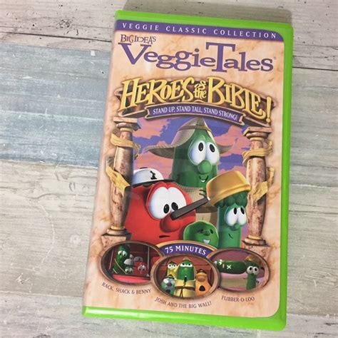 Veggietales Vhs Heroes Of The Bible Stand Up Stand Tall Etsy