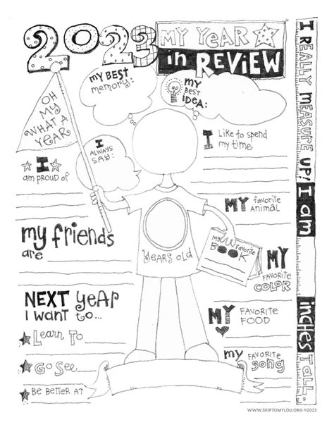 The 2024 Year In Review Coloring Page Updated Skip To My Lou New