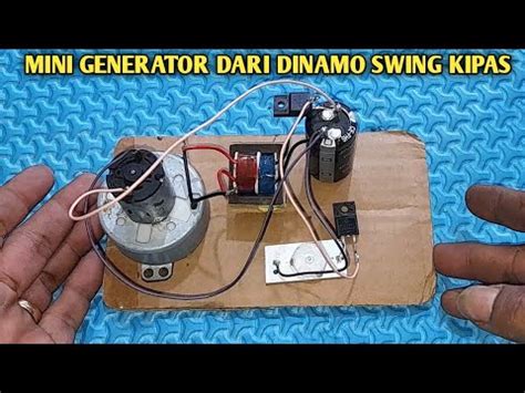 Ide Membuat Generator Mini Dari Dinamo Swing Kipas Dan Elco Youtube