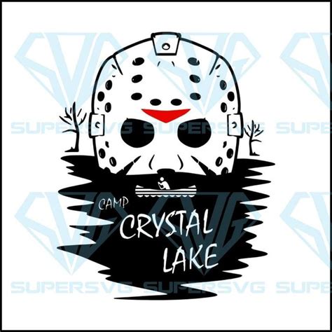 Camp Crystal Lake Svg Halloween Svg Jason Voorhees Instant Download