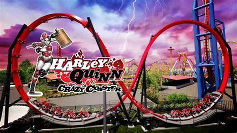 Harley Quinn Crazy Coaster New 2018 Ride Six Flags Discovery Kingdom Youtube