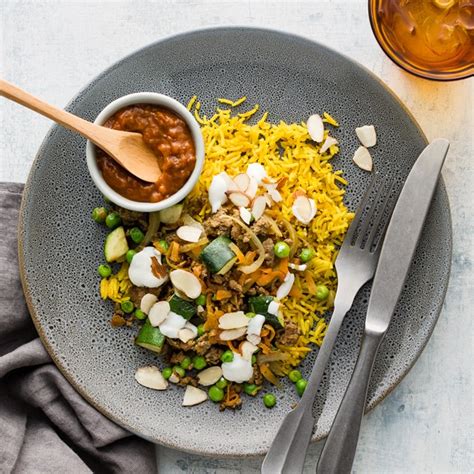 Indian Lamb With Spiced Rice And Chutney My Food Bag