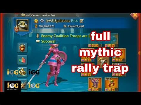 Mythic Rally Trap VS Mix Rally LORDS MOBILE Can A Low T4 Comp Take