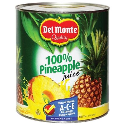 Del Monte Pineapple Juice With Ace L Del Monte Pineapple Juice