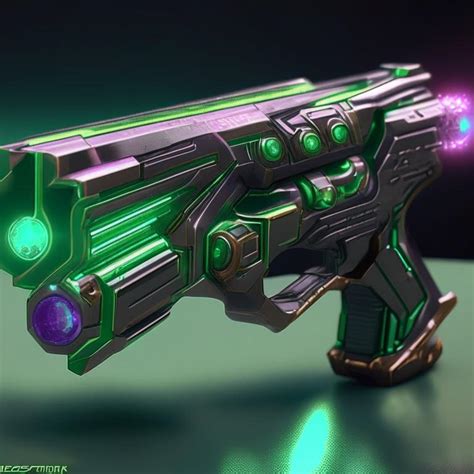 Futuristic pistol by Pickgameru on DeviantArt