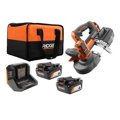 Ridgid V Cordless Compact Band Saw With Ah Batteries V