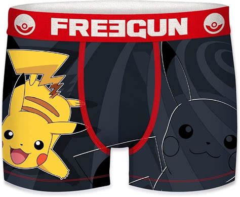 FREEGUN Boxer Enfant Pikachu Caleçon Garçon Pokemon Respirant