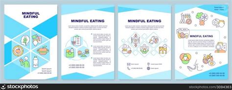 Social Institutions Brochure Template Set Of Rules And Norms Leaflet Design With Linear Icons