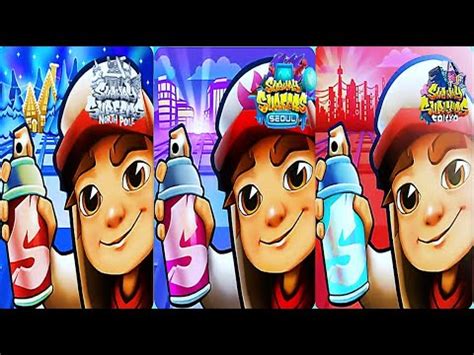 Subway Surfers North Pole Vs Seoul Vs Tokyo New Gameplay 2023 PC