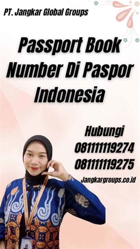 Passport Book Number Di Paspor Indonesia Jangkar Global Groups