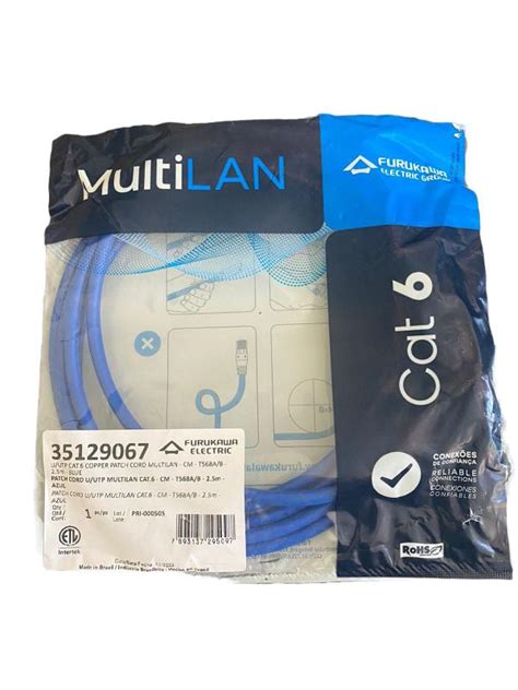 Patch Cord Multilan Cat Mts Azul Furukawa Cm Furukawa