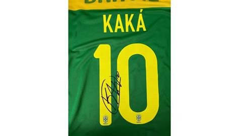 Kaka's Official Brazil Training Signed Shirt - CharityStars