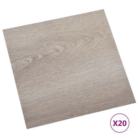 Tarimas Autoadhesivas 20 Unidades Pvc 1 86 M² Gris Taupe Vidaxl con