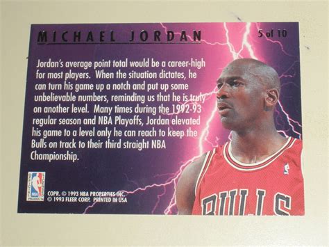 1993 94 Fleer Ultra Scoring Kings 5 Michael Jordan EBay