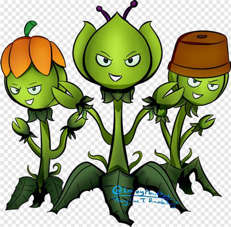 Plants Vs Zombies Team Fortress 2 Logo Thing 1 And Thing 2 Flower