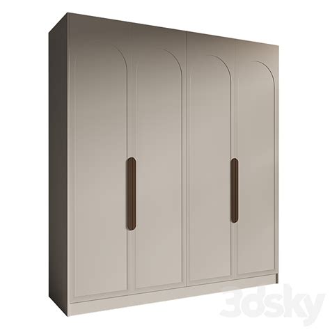 ARCHED SHAKER WARDROBE Wardrobe Display Cabinets 3D Model